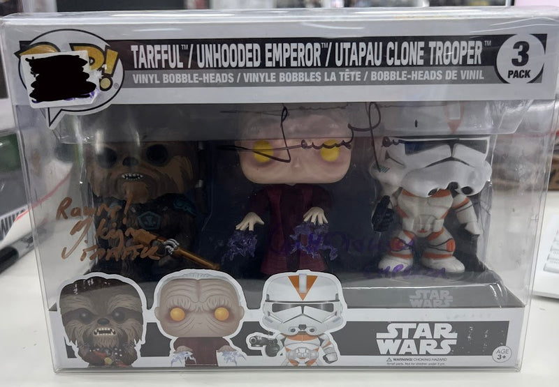 Tarfful - Unhooded Emperor - Utapau Clone Trooper - Star Wars POP(3 pack) - Michael Kingma, Ian McDiarmid & Temuera Morisson