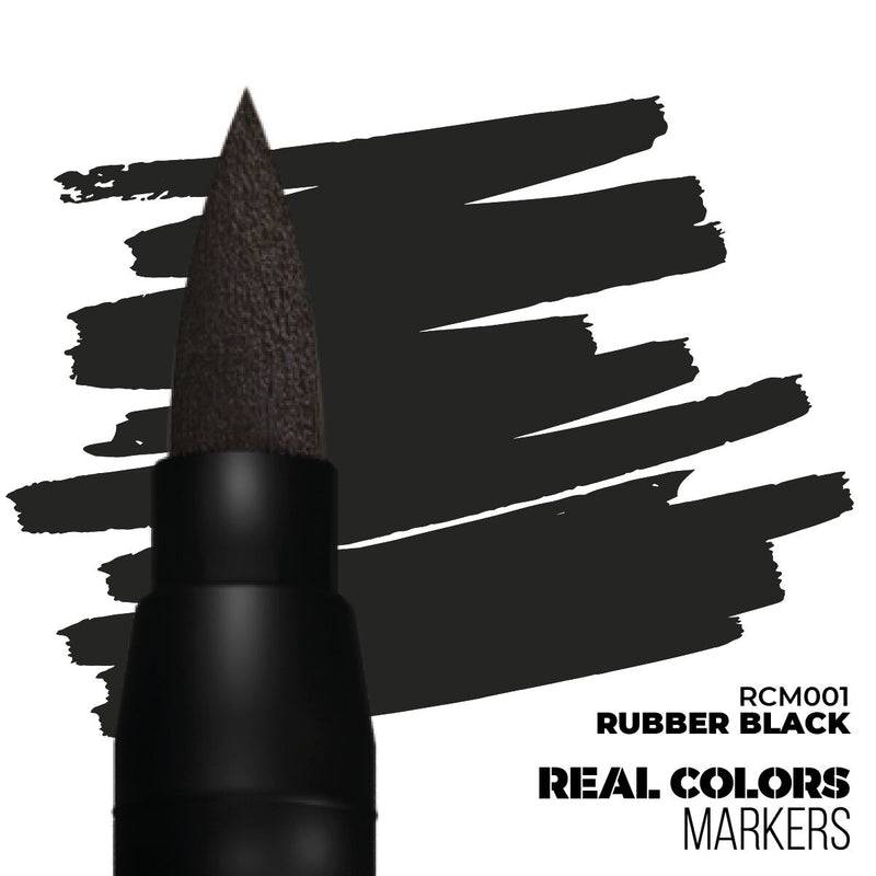 AK Interactive - Real Colors Markers - Rubber Black - Acrylic Paint Marker