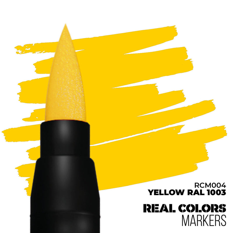 AK Interactive - Real Colors Markers - Yellow RAL 1003 - Acrylic Paint Marker