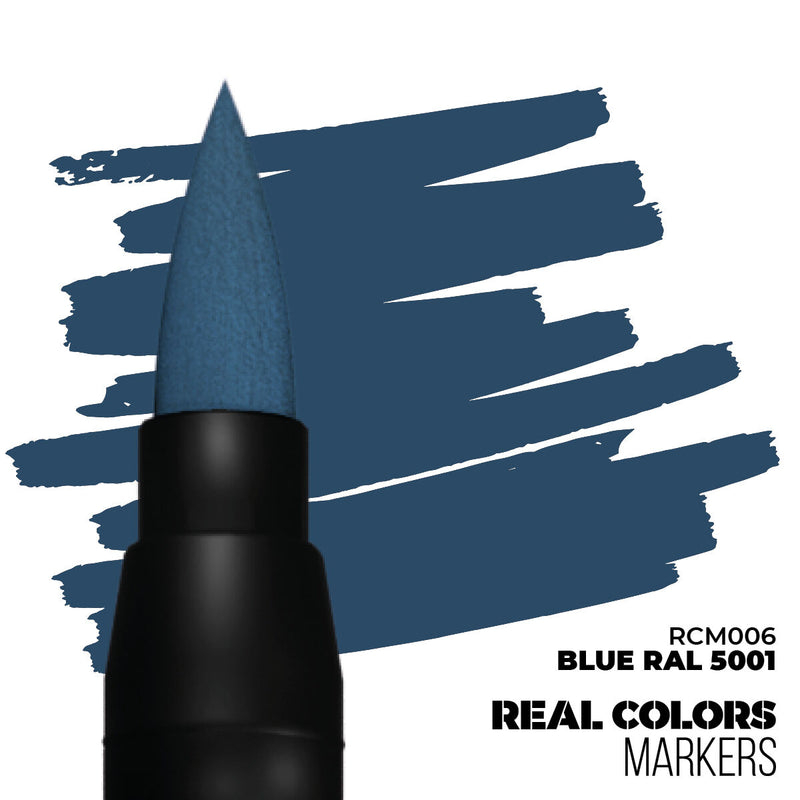 AK Interactive - Real Colors Markers - Blue RAL 5001 - Acrylic Paint Marker