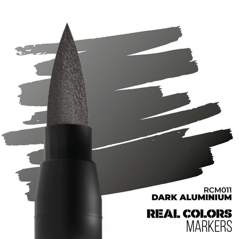 AK Interactive - Real Colors Markers - Dark Aluminium - Acrylic Paint Marker
