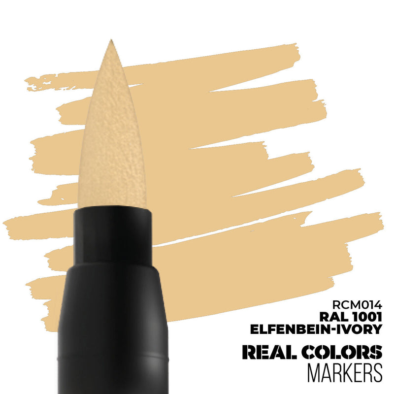 AK Interactive - Real Colors Markers - RAL 1001 Elfenbein-Ivory - Acrylic Paint Marker