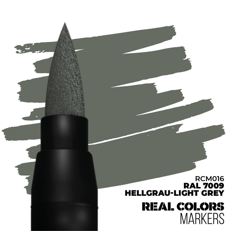 AK Interactive - Real Colors Markers - RAL 7009 Hellgrau-Light Grey - Acrylic Paint Marker