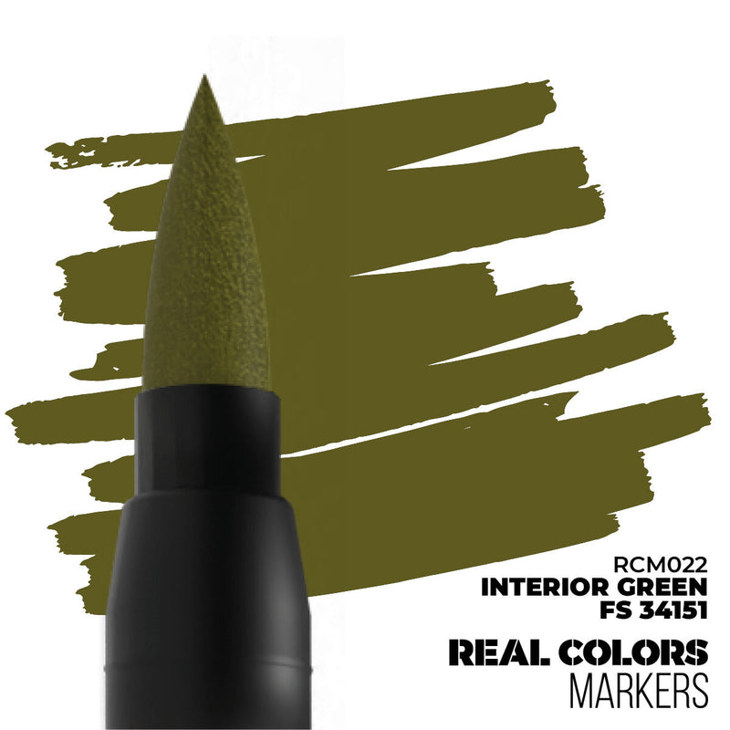 AK Interactive - Real Colors Markers - Interior Green FS 34151 - Acrylic Paint Marker