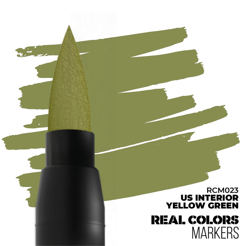 AK Interactive - Real Colors Markers - US Interior Yellow Green - Acrylic Paint Marker