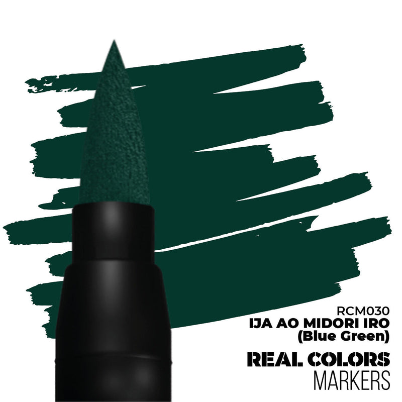AK Interactive - Real Colors Markers - IJA Ao Midori IRO (Blue Green) - Acrylic Paint Marker