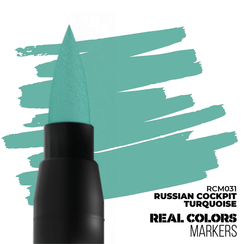 AK Interactive - Real Colors Markers - Russian Cockpit Torquoise - Acrylic Paint Marker