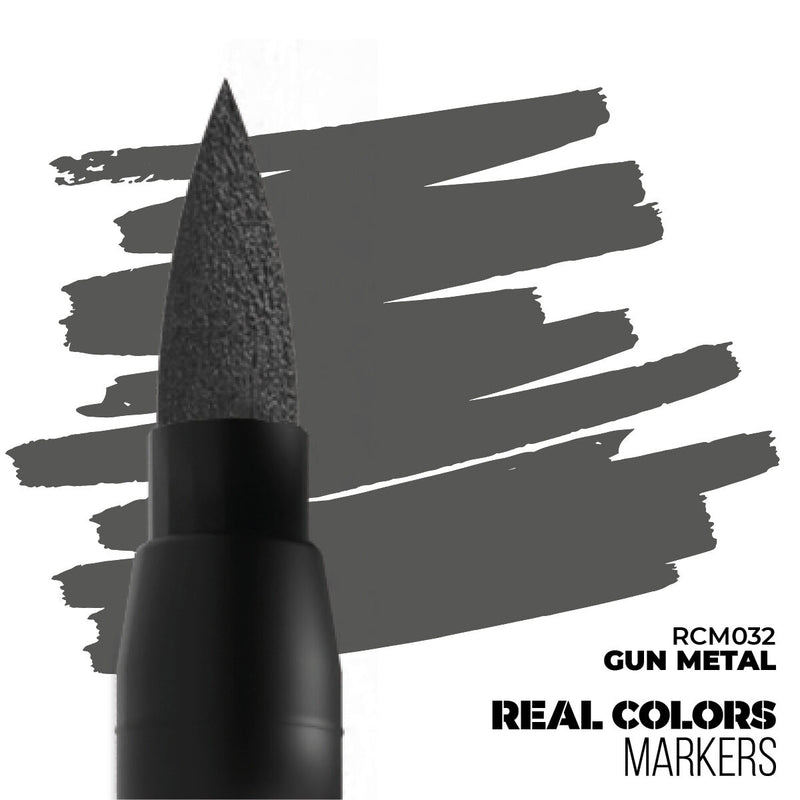 AK Interactive - Real Colors Markers - Gun Metal - Acrylic Paint Marker