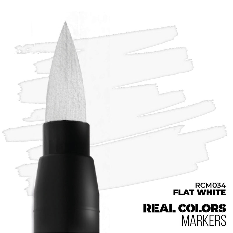 AK Interactive - Real Colors Markers - Flat White - Acrylic Paint Marker