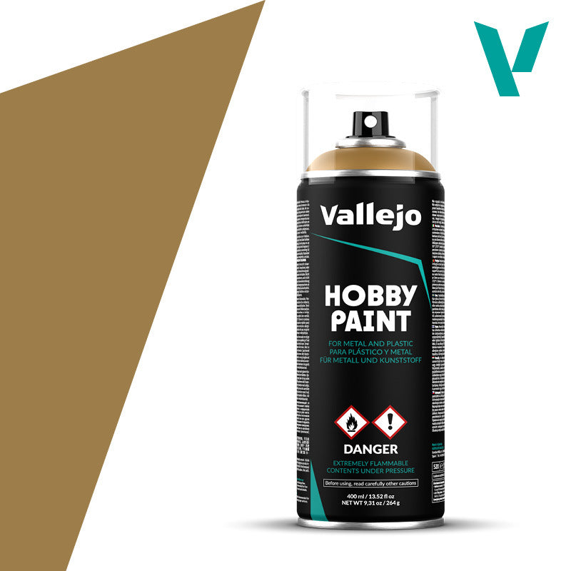 Vallejo - Aerosol Spray Primer -  Desert Yellow 400ml