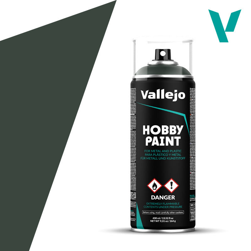 Vallejo - Aerosol Spray Primer -  Dark Green 400ml