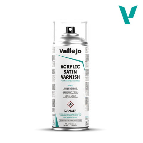 Vallejo - Aerosol Spray Primer - Satin Varnish 400ml