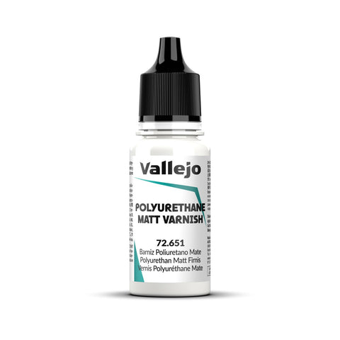 Vallejo - Game Colour - Polyurethane Matt Varnish 18ml Acrylic Paint - New Formulation