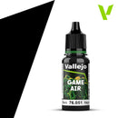 Vallejo Game Air Black 18 ml Acrylic Paint - New Formulation