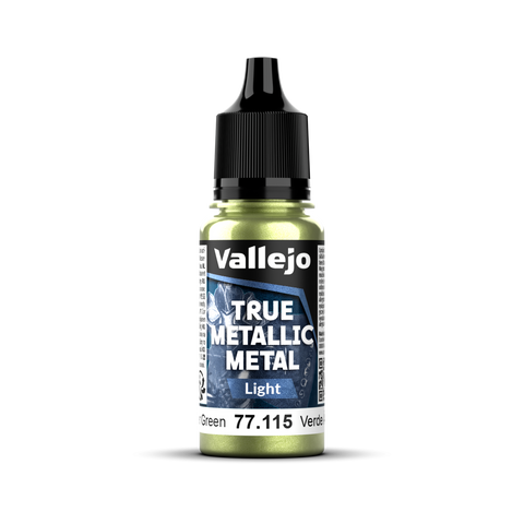 Vallejo True Metallic Metal Light Amber Green 18 ml