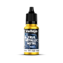Vallejo True Metallic Metal Base Radiant Yellow 18 ml