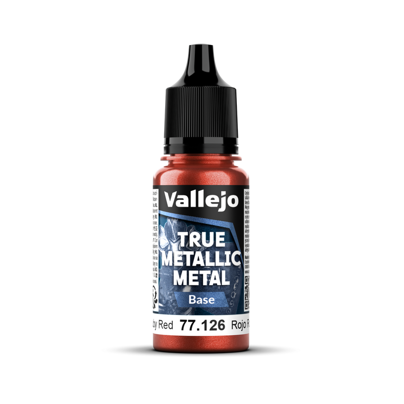 Vallejo True Metallic Metal Base Ruby Red 18 ml