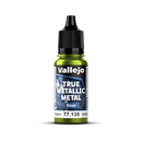 Vallejo True Metallic Metal Base Amber Green 18 ml