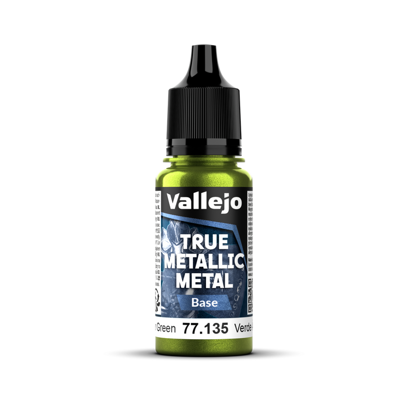 Vallejo True Metallic Metal Base Amber Green 18 ml