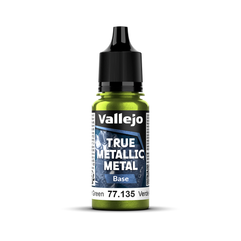 Vallejo True Metallic Metal Base Amber Green 18 ml