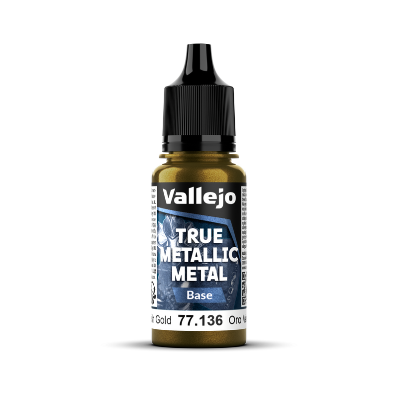 Vallejo True Metallic Metal Base Greenish Gold 18 ml