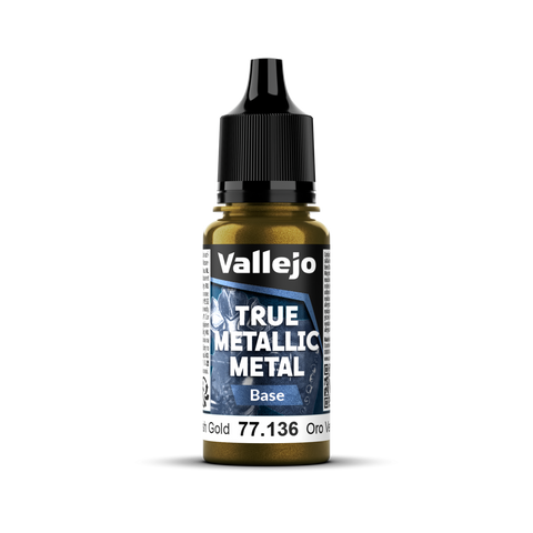 Vallejo True Metallic Metal Base Greenish Gold 18 ml