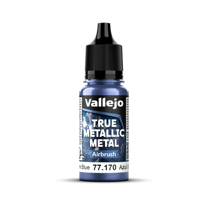 Vallejo True Metallic Metal Airbrush Ultramarine Blue 18 ml
