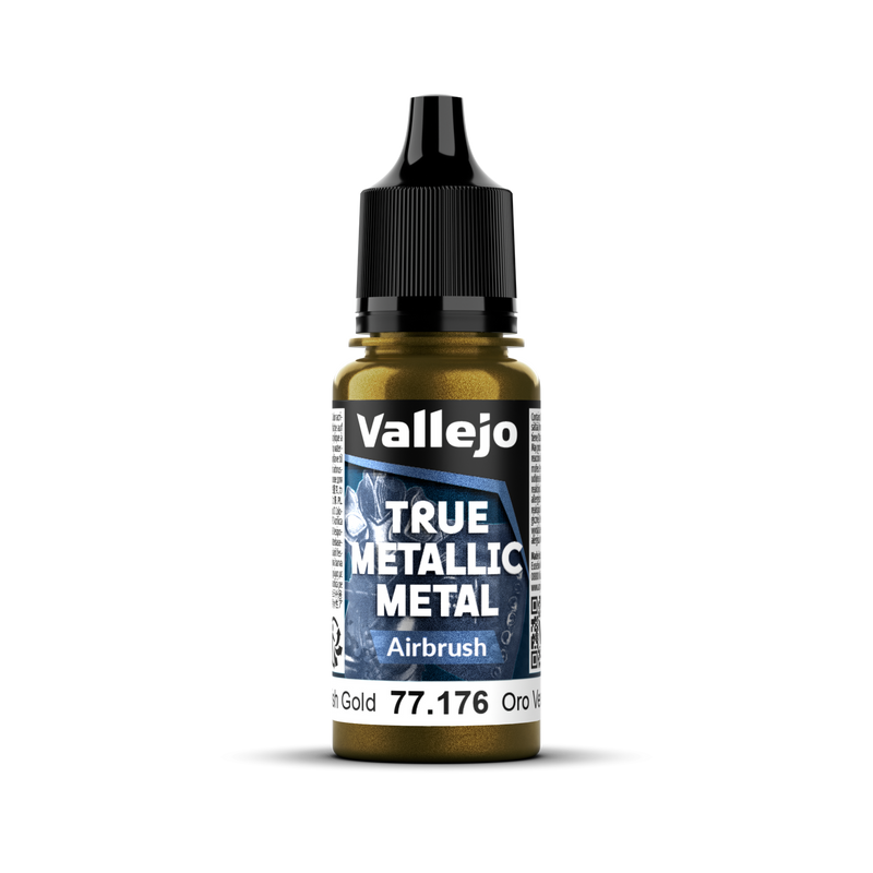 Vallejo True Metallic Metal Airbrush Greenish Gold 18 ml