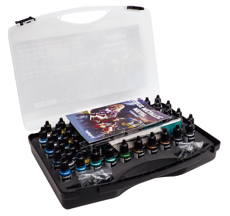 Vallejo True Metallic Metal Case - 80 Colour Paint Set