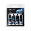 Vallejo True Metallic Metal Sapphire Blue - 4 Colour Paint Set