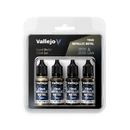 Vallejo True Metallic Metal Aged Metal - 4 Colour Paint Set