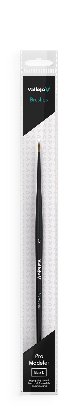 Vallejo - Brushes - Pro Modeler - Natural Hair Round Brush No. 0