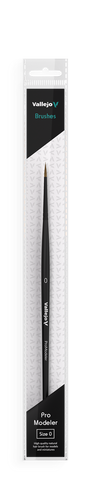 Vallejo - Brushes - Pro Modeler - Natural Hair Round Brush No. 0