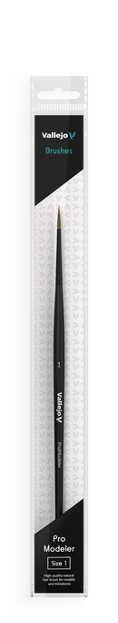 Vallejo - Brushes - Pro Modeler - Natural Hair Round Brush No. 1