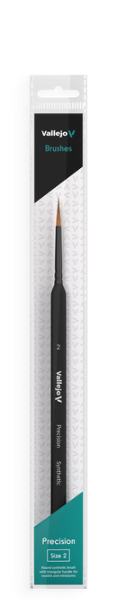 Vallejo - Brushes - Precision - Round Synthetic Brush Triangular Handle No.2