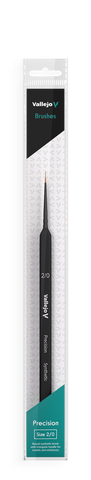 Vallejo - Brushes - Precision - Round Synthetic Brush Triangular Handle No.2/0