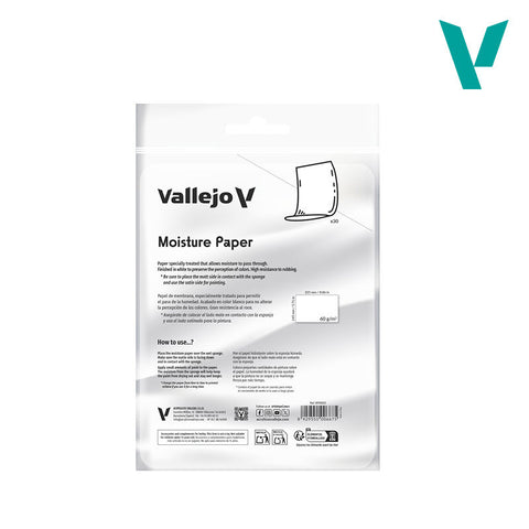 Vallejo - Accessories - Wet Palette Set Moisture Paper Sheets (30)