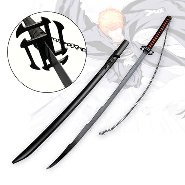 Bleach Ichigo Kurosaki Bankai Tensa Zangetsu Sword - 130cm