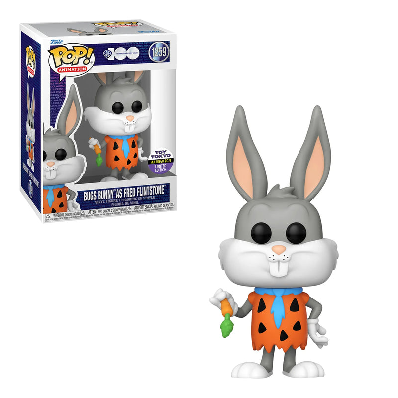 Bugs Bunny as Fred Flinstone - Funko Pop! - Looney Tunes WB 100th Toy Tokyo 2023 Limited Edition (1259)