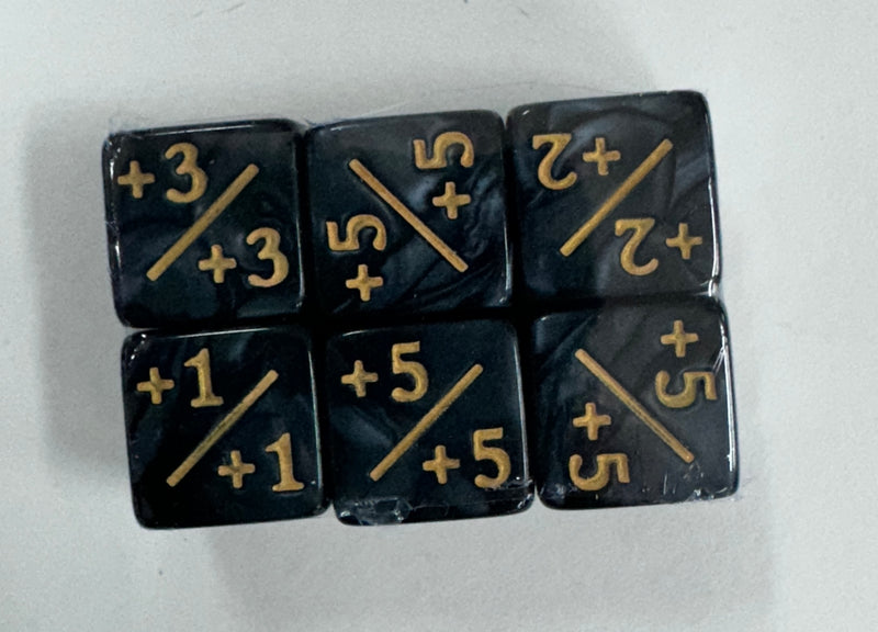 Counter Dice Plastic D6 (6)