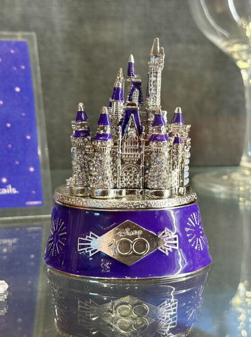 Crystal Cinderella Castle Disney100 Trinket box