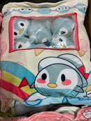 Cheesy puff soft snack pillows - penguin