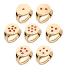 Dragonball Z Adjustable Enamel Ring Set