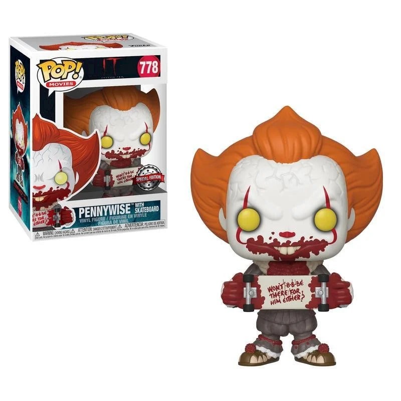 Pennywise with skateboard - POP! Figure - IT Chapter 2 Special Edition (778)