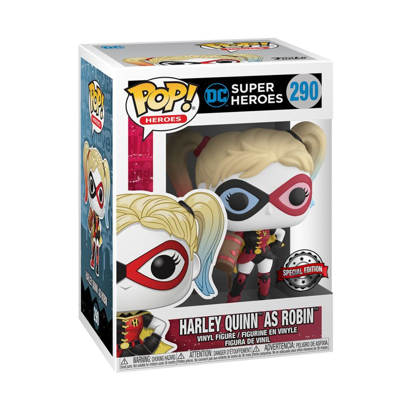 Harley Quinn As Robin - Funko Pop! Figure - DC Super Heroes Special Edition (290)