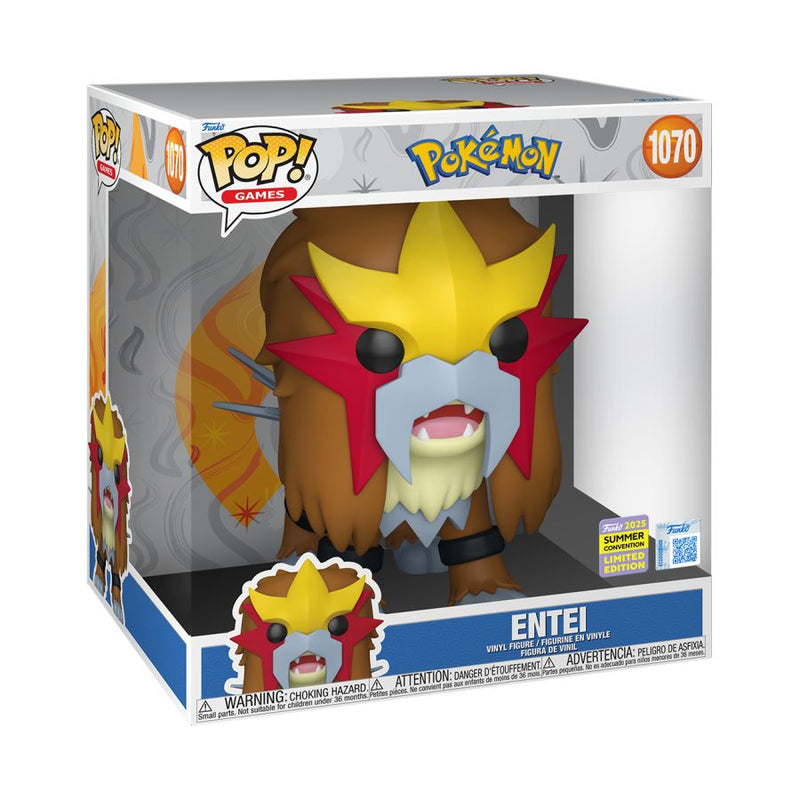 Pokemon - Entei 10" SDCC/Summer 2025 EXC Pop!