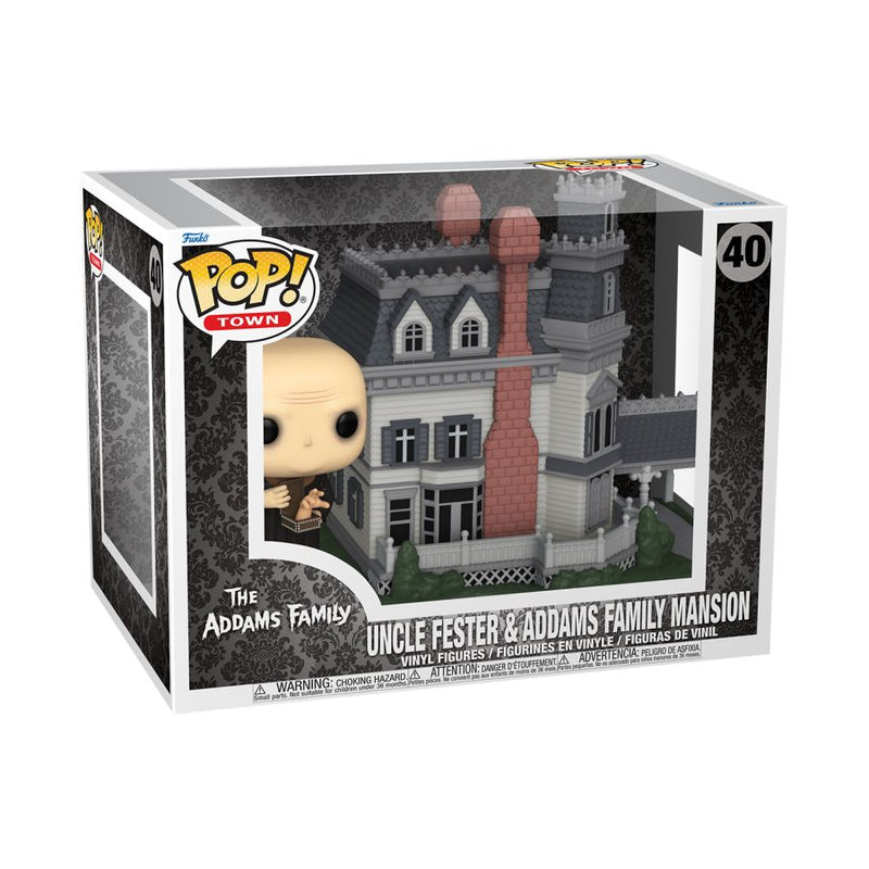 Addams Family (TV) - Fester w/Addams Family Mansion Pop! Town