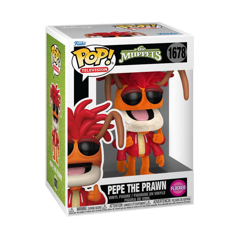 Muppets - Pepe the Prawn (Flocked) Pop!