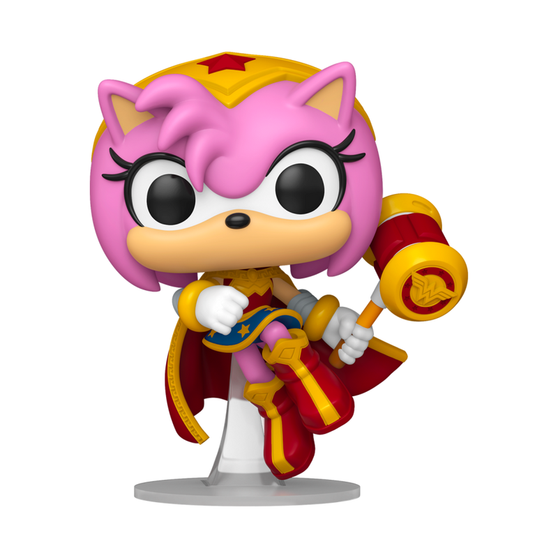 Justice League X Sonic the Hedgehog - Funko Pop! Figure - Amy Rose as Wonder Woman