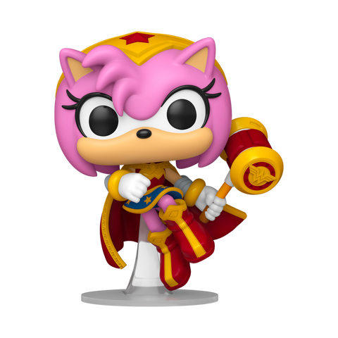 Justice League X Sonic the Hedgehog - Funko Pop! Figure - Amy Rose as Wonder Woman